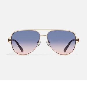 Quay High Key Twist - Gradient Aviator Sunglasses NWT